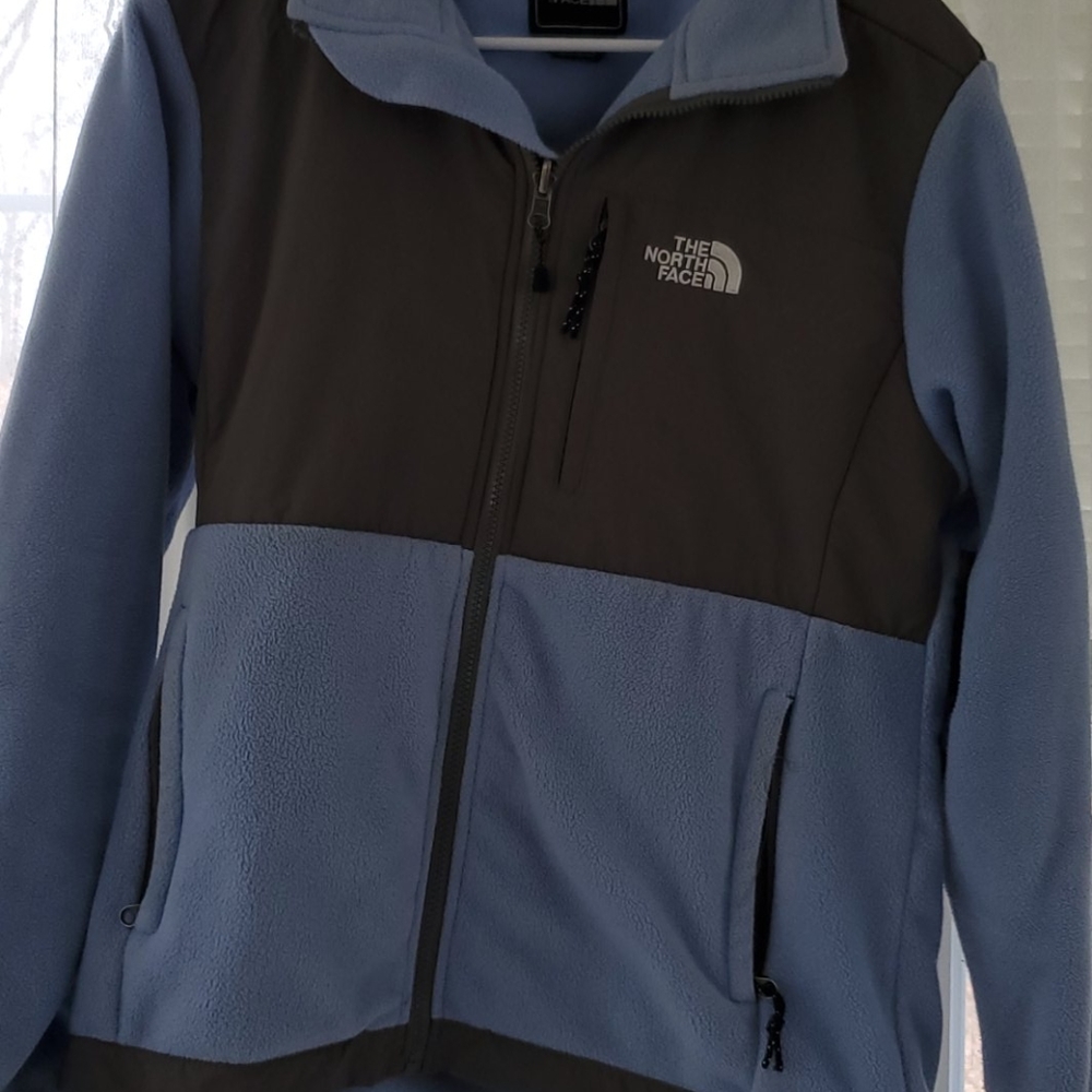 Womens North Face fleece jacket blue